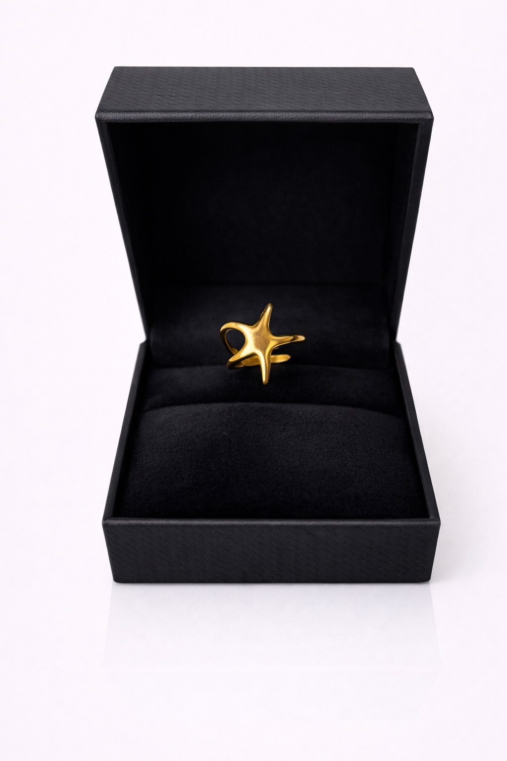Golden Starfish Ring