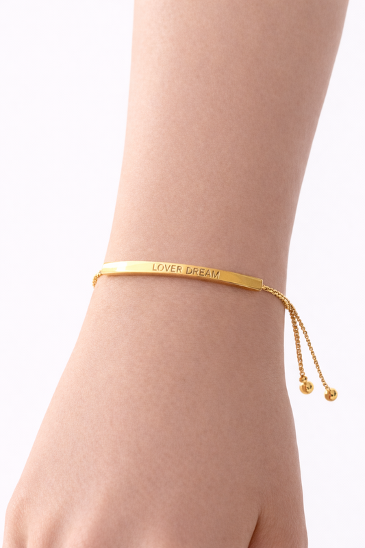 Golden Minimal Bar Bracelet