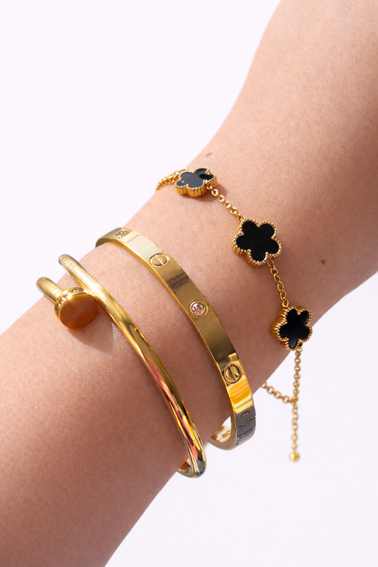 Golden Elegance Bracelet Set