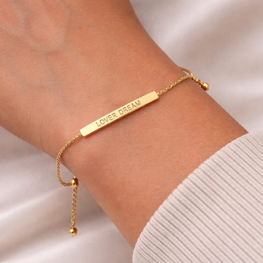 Golden Minimal Bar Bracelet
